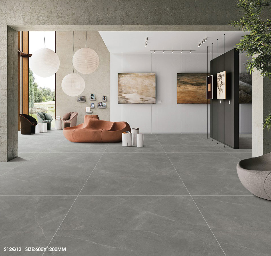 Antique Gray 60x120cm Soft Glazed Durable Indoor Floor Porcelain Textured Tile For Living Room