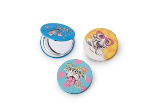 Wholesale Round Compact Cosmetic Pocket Mirror ABS Cute Pattern Portable from china suppliers