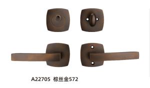 Wholesale Amertop Brass Door Handle Lever with Modern Contemporary Art Design for Home Bedroom or Bathroom Privacy from china suppliers