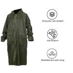 RAINWEAR RR020-N 170T Olive Green Rubberized Polyester Raincoat