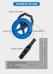 PVC Iron Pipe Blockage Detector Waterproof Underground Water Leak Detector Tool