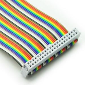 Wholesale 2.54mm Pitch 16 Pin PCI Flat Ribbon Cable Female to Female Rainbow Color from china suppliers
