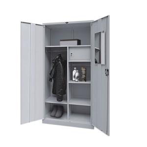 Wholesale Metal Wardrobe 2 Door Steel Storage Cupboard Clothes Locker from china suppliers