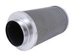 6 Inch * 400mm Hydro Carbon Charcoal Air Filter By Carbon Bed Depth 38mm