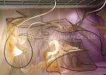 Modern Style Shop Window Christmas Decorations Custom Made Metal Crafts