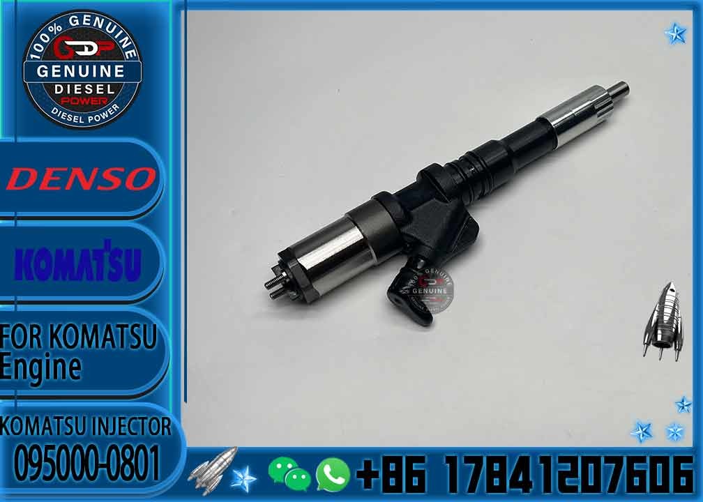 diesel fuel injector common rail injector 095000-0800 095000-0801 6156-11-3100 for KOMATSU