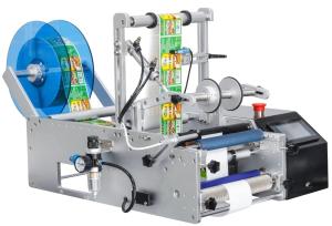 Wholesale Desktop Glass Round Tube Semi Automatic Bottle Labeler Machine 25mm-100mm from china suppliers