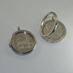 Wholesale Fashion High Quality Fashion Stainless Steel Round Shapped Necklace Pendant LPR395 from china suppliers