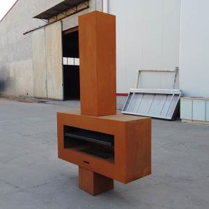 Wholesale 1200mm Corten Steel Fire Pits ISO9001 Wood Burning Patio Heaters from china suppliers