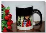 Photo Custom A B Grade Personalized Kids Mugs , Porcelain Eco Friendly Mugs