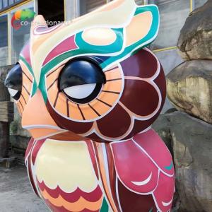 Wholesale high strength alive sound Fiberglass Animal Statues Lighting Animatronic Owl from china suppliers