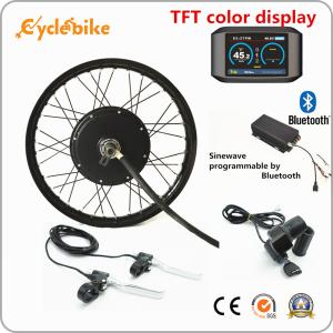 Wholesale 72v 5000W Electric Bike Kit Brushless Gearless Hub Motor With Batteries / TFT Color Display from china suppliers