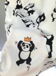Best quality Unisex 100% Cotton T Shirt Women Quick-drying Full Panda Printing T