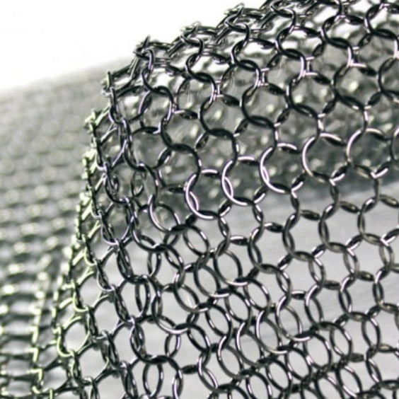 Home Decorative Metal Curtains Customized Circular Metal Chainmail