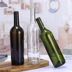750ml Wine Glass Bottle for Clear Champagne Sparkling Wine Made of Super Flint