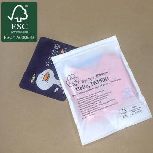 Wholesale FSC Certificated Eco-Friendly Biodegradable Glassine Paper Bags For Clothes , T Shirt from china suppliers