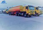 50T Oil Tank Trailer 35 Cbm 3 Axles 3 Compartments Double Line Air Brakes