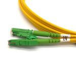 PVC Fiber Optic Patch Cord E2000 APC Metal Cap 9/125 1310/1550 Wavelength G652D