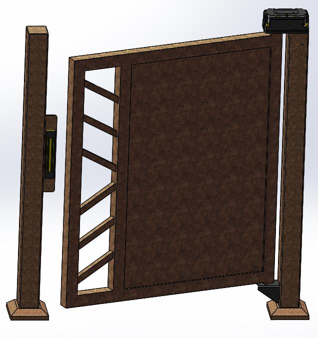 Customized Small Rotating Walkway Swing Barrier Gate For Access Control 30W/2A