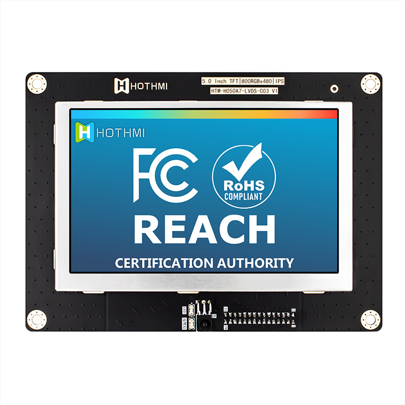 5.0 Inch IPS 800x480 Wide Temperature TFT LCD Module Display Panel LVDS