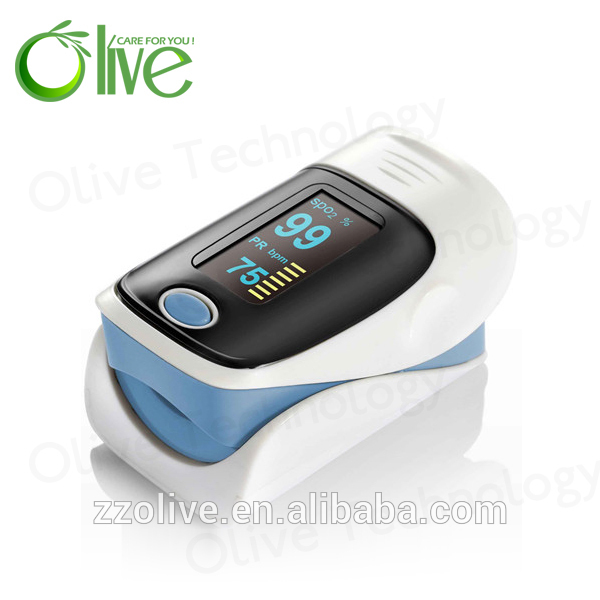 Big OLED screen several colors fingertip pulse oximeter