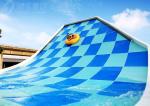 Fiberglass Swing Water Slide , Water Park Rides Double People By Raft