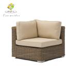 PE Wicker Rattan Furniture Patio Sofa Set Aluminum Frame Outdoor Sectional