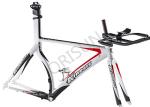 Aerodynamic Aluminum Time Trial Frame Multi Color With Flat Integrated Seatpost