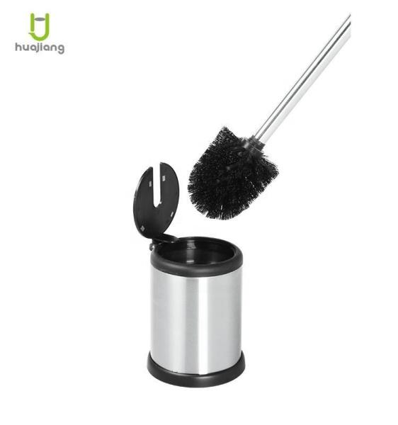 Economic Stainless Steel Toilet Brush with Easy Automatic Open Holder and Anti