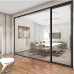 Privacy Protection Commercial Glass Partitions Customizable With Modern Design
