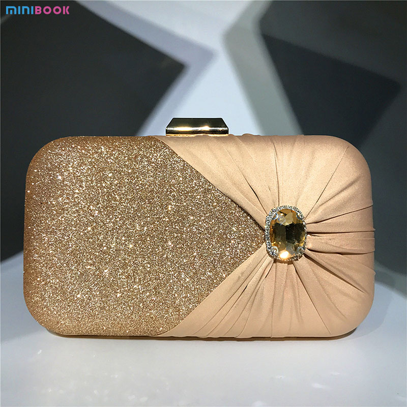 Mesh Diamond-studded Banquet Bag Crossbody Chain Clutch Hand Bag Evening Handbag For Party