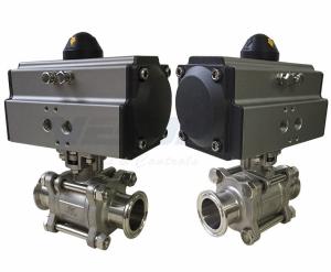Wholesale Stainless Steel Pneumatic On Off Valve / 3 Way Pneumatic Control Valve 1/2 To 3&quot; from china suppliers