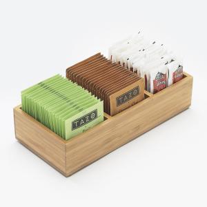 Wholesale 3 compartment bamboo kitchen packet condiment holder from china suppliers