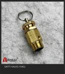 Plastic Tubing Air Receiver Safety Valve 150 Psi Air Pressure Relief Valve