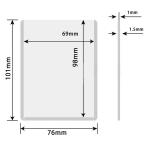 35pt Top loading PVC Logo Sports Card Holder 3x4 Baseball Card Toploaders