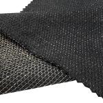 165GSM 90% Nylon 10% Conductive Black Silver Knitted Fabric With Super Earthing