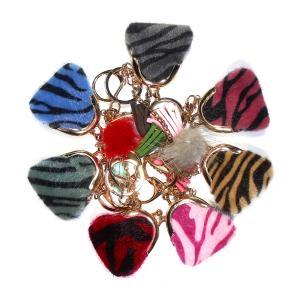Wholesale Personalised 2cm Fur Coin Bag Keychain Brass Plating For Women from china suppliers