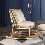 Modern Design Leisure Stainless Steel Armless Sofa chair Rocker Chair for Hotel