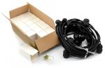 15m 15PCS Bulbs Weatherproof S14 LED String Lights for Patio Courtyard Porch