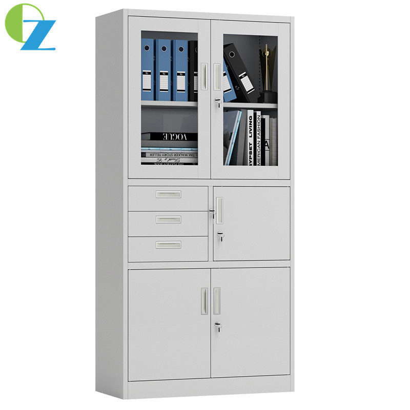 Thickness 0.5-1mm 3 Drawer Metal File Cabinet KD Structure