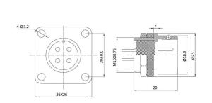 Wholesale Circular Servo Motor Connectors M10 12 18 16 2pin 3pin 4pin 5pin 7pin 9pin 12pin from china suppliers