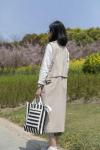 Zebra Crossing Cotton Tote Bags / Durable Fashion Canvas Grocery Bags
