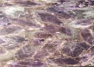 Wholesale Back Lit Natural Purple Amethyst Stone Slab For Hotel Wall Panel from china suppliers