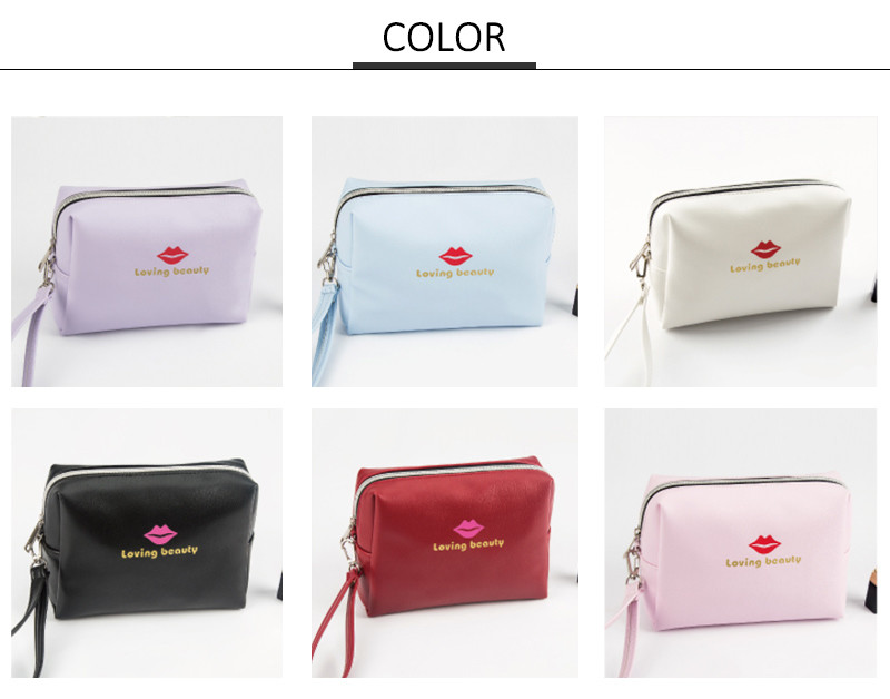 Custom Own Logo Makeup Pouch Mini Cosmetic Bag For Women Girls