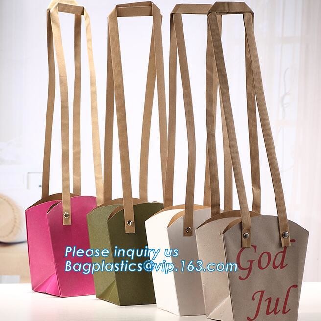 Wholesale Durable Colorful Custom Printed Cake Packaging Gift Paper Bag With Flower, Tote Carrier Gift Bags bagease pac