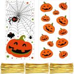 Clear Cellophane CPP 3mils Halloween Treat Bags With Twist Ties