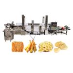 Automatic Filtration Frying Machine for Banana Sweet Potato Flakes Crisps Gas