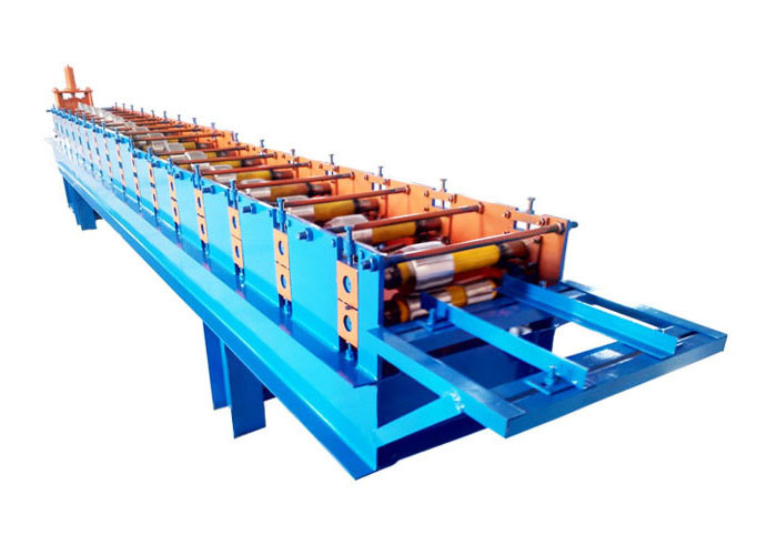 Chain Size 33mm Ridge Cap Roll Forming Machine / Flashing Making Machine 14 Roll Station