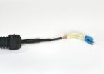 Outdoor NSN Jumper with bent boot G657A1Optical Fiber Patch Cord Duplex fiber LC