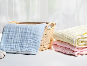 Wholesale Untwisted Fiber Swaddle Gauze Fabric For Newborn Wraps Breathable from china suppliers